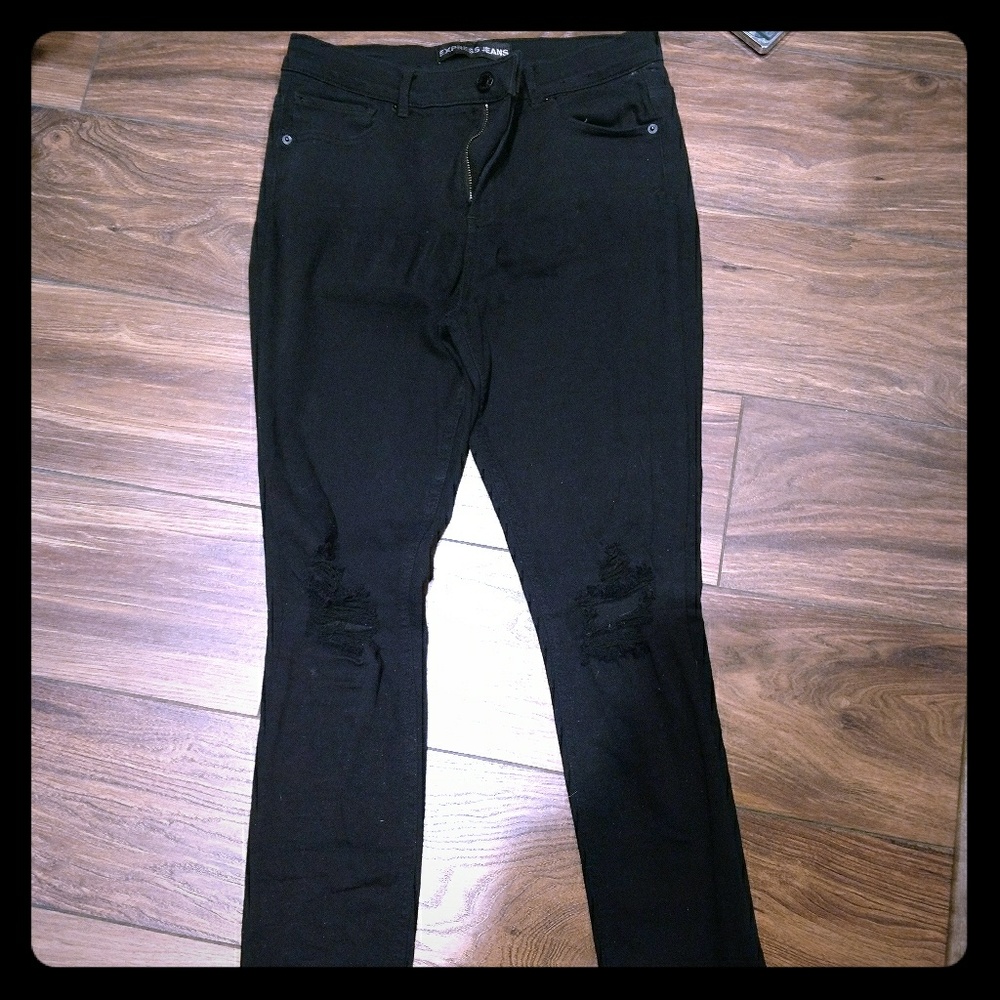 ✂️PRICE REDUCED 💥Express distressed jegging